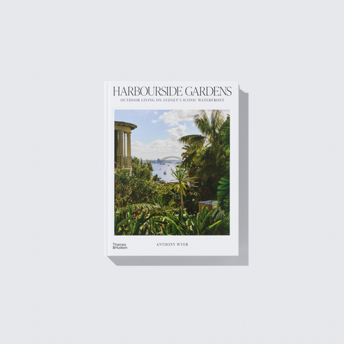 Book cover of 'Harbourside Gardens' with a scenic image on a white background